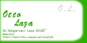 otto laza business card